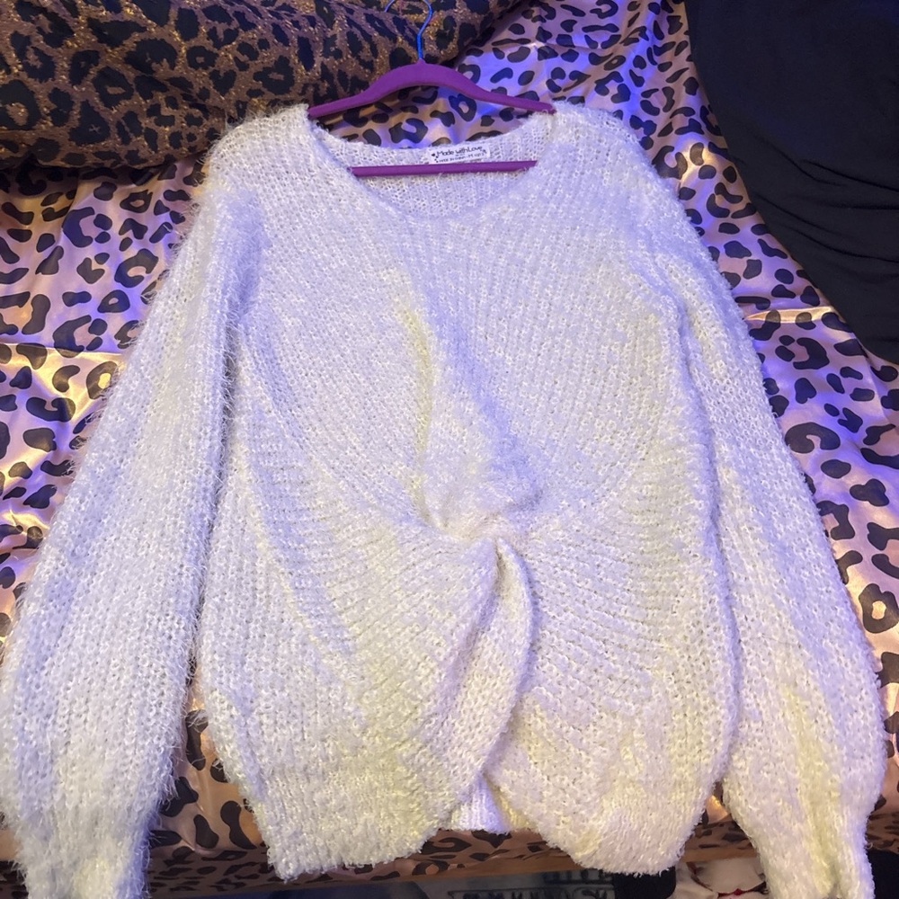 Women's Cozy White Sweater